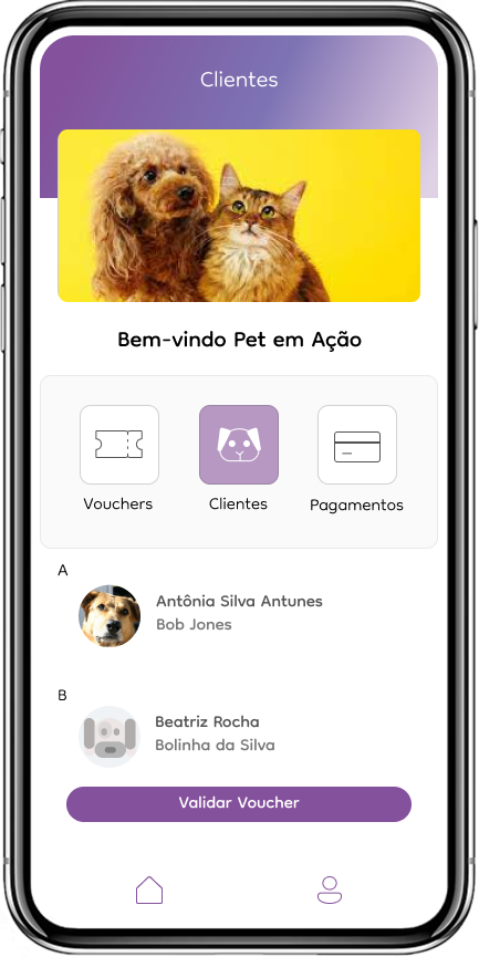 Partiu Pet Partner Interface
